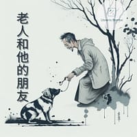 El viejo y su amigo, cuento corto en chino mandarin para practicar chino