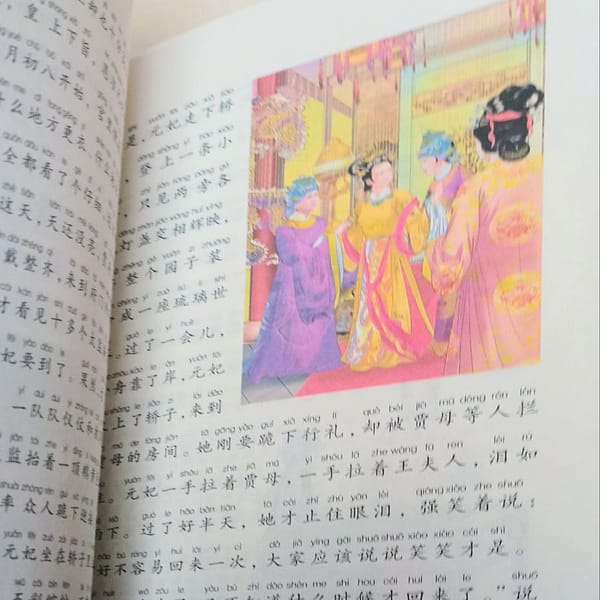 Sueño en el pabellón rojo, libro en chino mandarín